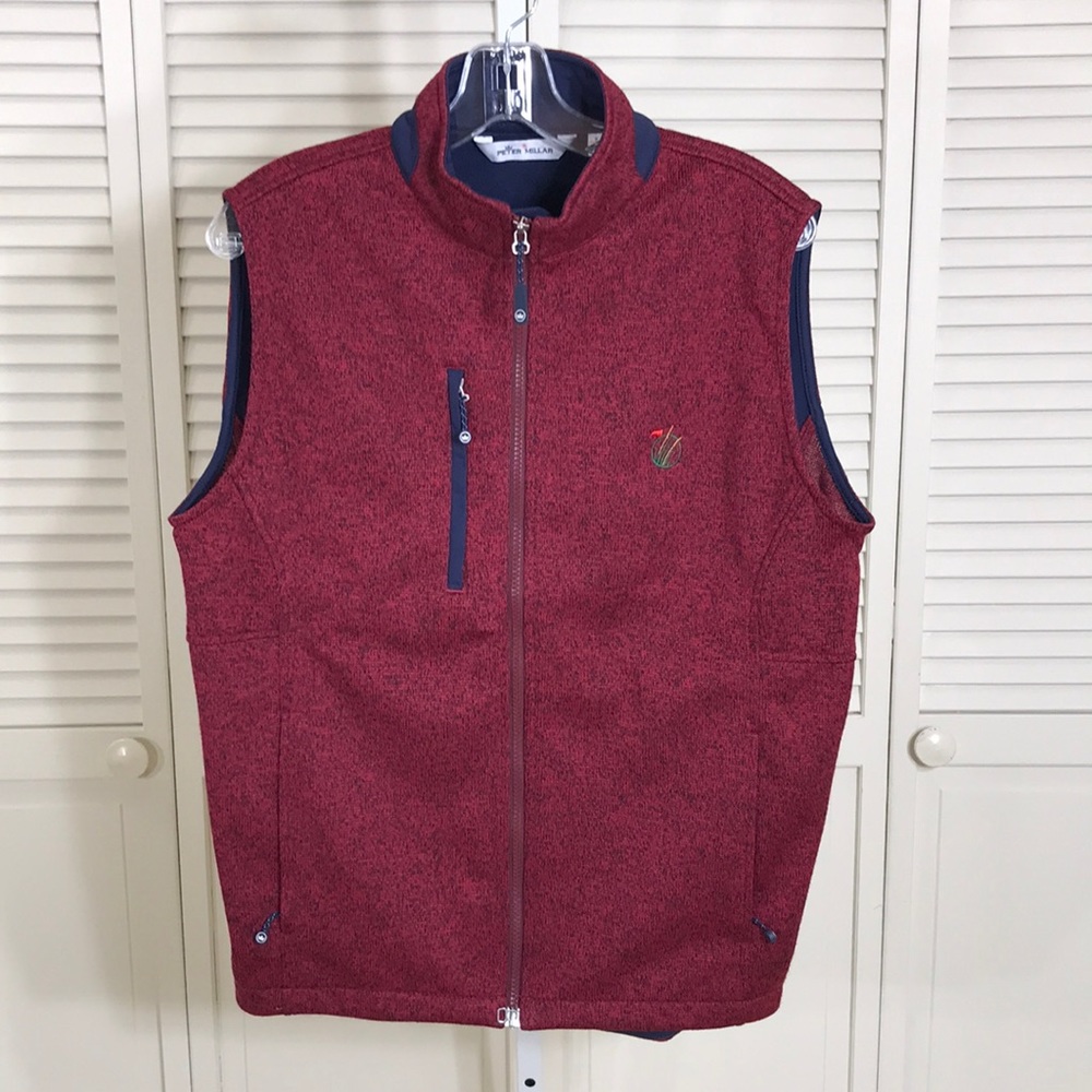 PETER MILLAR Crown Fleece Sweater Vest Small